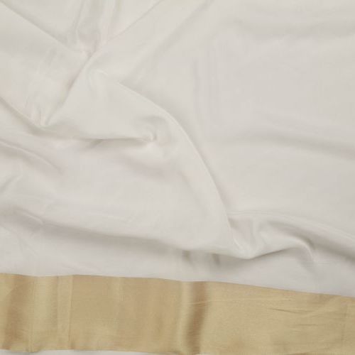 GEORGETTE PLAIN FANCY BORDER